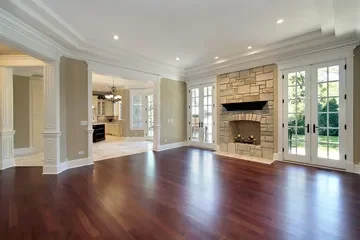 Hardwood flooring installation in a Blair, WI home by MVP Interiors