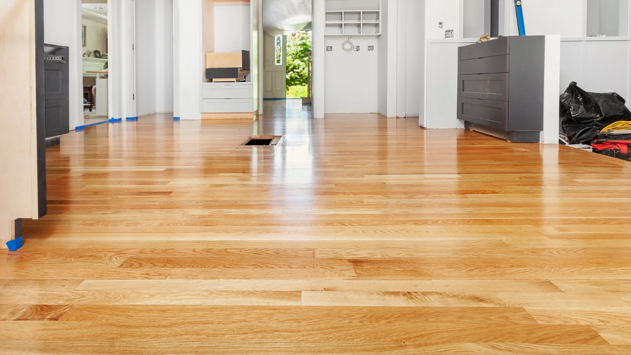 Hardwood flooring installation in a Durand, WI home by MVP Interiors