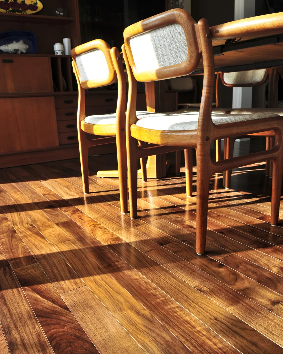 Hardwood flooring installation in a Cochrane, WI home by MVP Interiors