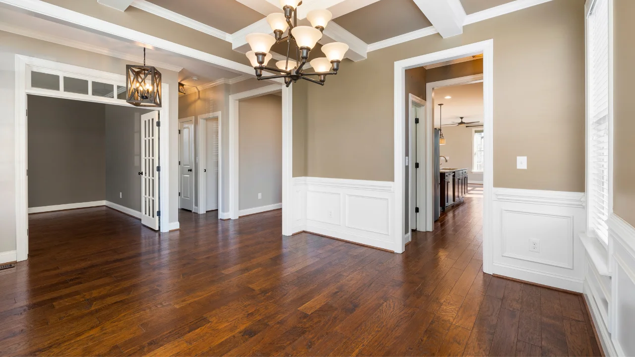 Typical WI home interior with new flooring