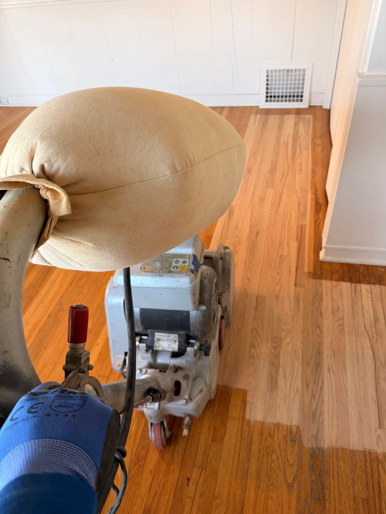 Refinishing construction detail